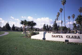 Entrance to Santa Clara University